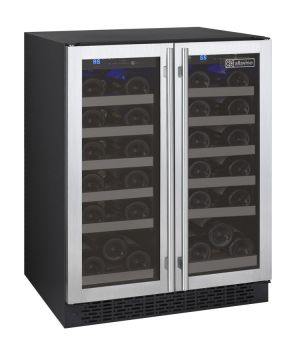 Photo of 24 inch Wide FlexCount Series 36 Bottle Dual Zone Stainless Steel Wine Refrigerator