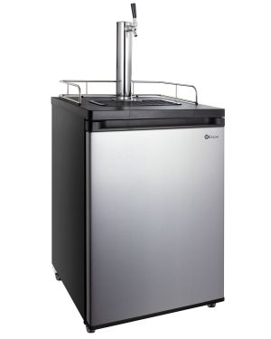 Photo of Inventory Reduction - Full Size Kegerator - Black Cabinet with Stainless Steel Door