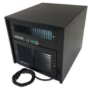 Photo of Wine Cooling Unit (265 Cu.Ft. Capacity) with Stainless Steel Base and Jet Black Finish