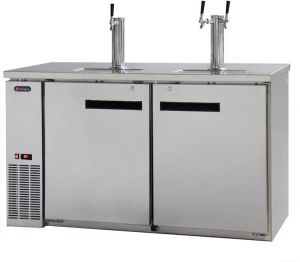 Photo of 61 inch Wide Triple Tap Stainless Steel Commercial Kegerator