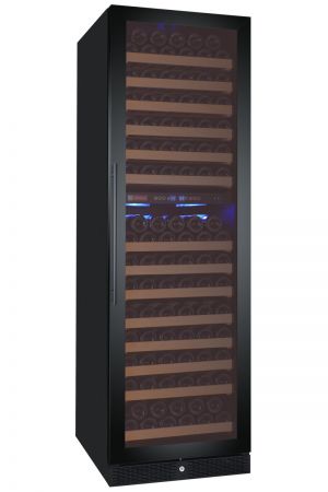 Photo of Inventory Reduction - FlexCount Classic Series 172 Bottle Dual Zone Wine Refrigerator - Right Hinge Black Door