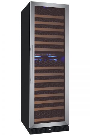 Photo of Inventory Reduction - FlexCount Classic Series 172 Bottle Dual Zone Wine Refrigerator - Right Hinge Stainless Steel Door