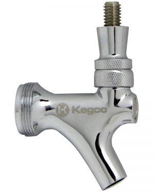 Photo of Chrome Beer Faucet with Brass Lever