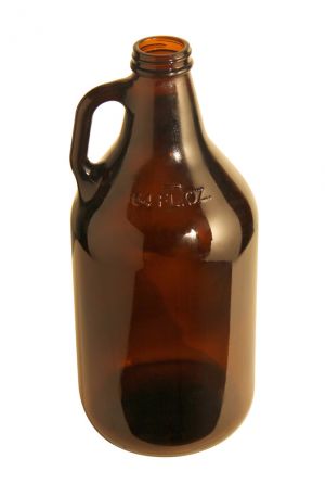 Photo of 64 oz Amber Glass Beer Growler
