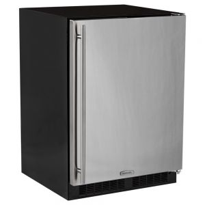 Photo of Built-In Refrigerator Freezer - Black Cabinet and Solid Panel Ready Overlay Door