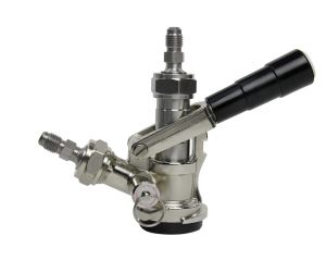 Photo of Lever Handle D System Keg Tap with 1/4 inch MFL fittings
