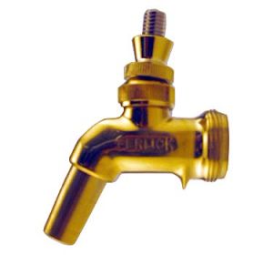 Photo of Perlick 425SSTF Keg Beer Faucet - Stainless Steel with Tarnish-Free Brass Finish