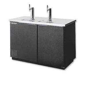 Photo of 59 inch Wide Triple Tap Black Commercial Kegerator