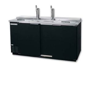 Photo of 69 inch Wide Triple Tap Black Commercial Kegerator