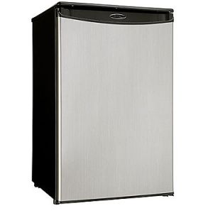 Photo of Danby DAR125SLDD 4.4 Cu. Ft. Counter High Refrigerator - Black Cabinet with Stainless Steel Door