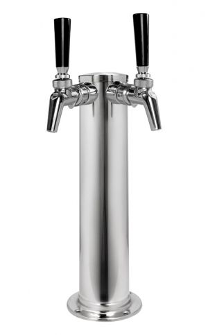 Photo of 14 inch Tall Polished Stainless Steel Tower - Perlick Faucets