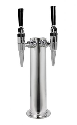 Photo of 14 inch Tall Polished Stainless Steel Tower - Stout Faucets