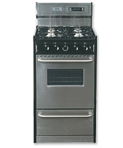 Photo of Summit TNM13027BFKWY 20-inch Stainless Steel Gas Range
