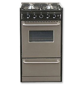 Photo of Summit TNM130R 20-inch Stainless Steel Gas Range