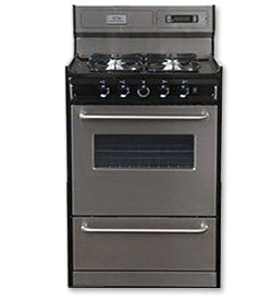 Photo of Summit TNM23027BFKWY 30-inch Stainless Steel Gas Range