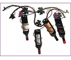 Photo of Monterey Arbor 4-Bottle Hanging Wine Rack