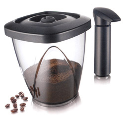 Photo of Vacu Vin Vacuum Coffee Saver w/ Vacuum Pump - 500-gram Capacity
