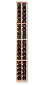 Photo of Designer Series Inidividual 2-Column Individual Bottle Wine Rack with Display Row