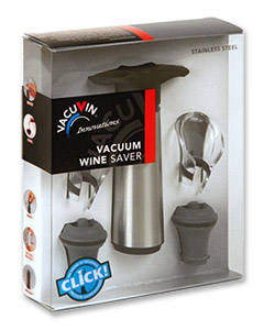 Photo of Vacu Vin Wine Saver Gift Set - Stainless Steel