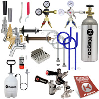 Custom Two Keg Door Mount Kegerator Keg Tap Conversion Kit