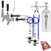Economy Two Keg Door Mount DIY Kegerator Conversion Kit