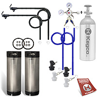 Homebrew Draft System with Two Ball Lock Kegs