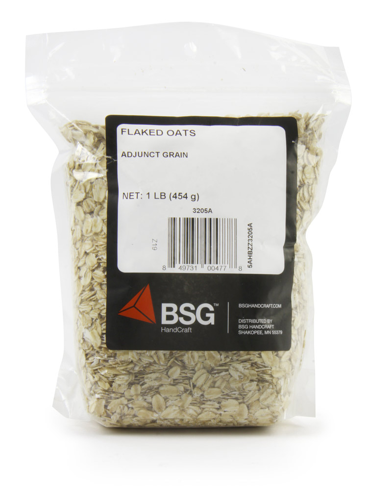 Flaked Oats BSG 3205A Flaked Oats 1lb Bag Home Brew Adjunct Grain Yeast ...