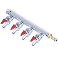 Brass Four-Way Air Distributor