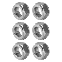 Stainless Steel Coupling Hex Nut - Set of 6