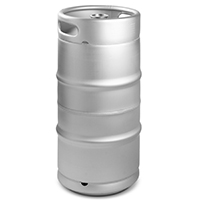 Slim 7.75 Gallon Commercial Kegs - Drop-In D System Sankey Valve