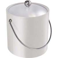 White Vinyl Ice Bucket