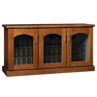 Contemporary Credenza - 115 -Bottle Wine Cellar - Provincial Finish