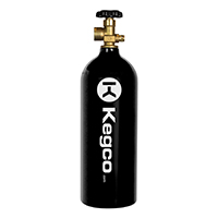 15 Cu. Ft. Nitrogen Air Tank with Sleek Black Epoxy Finish - High Pressure Aluminum Gas Cylinder