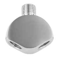 Co2 Regulator Y Splitter - Chrome Plated
