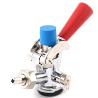 D System Keg Coupler - Red Handle