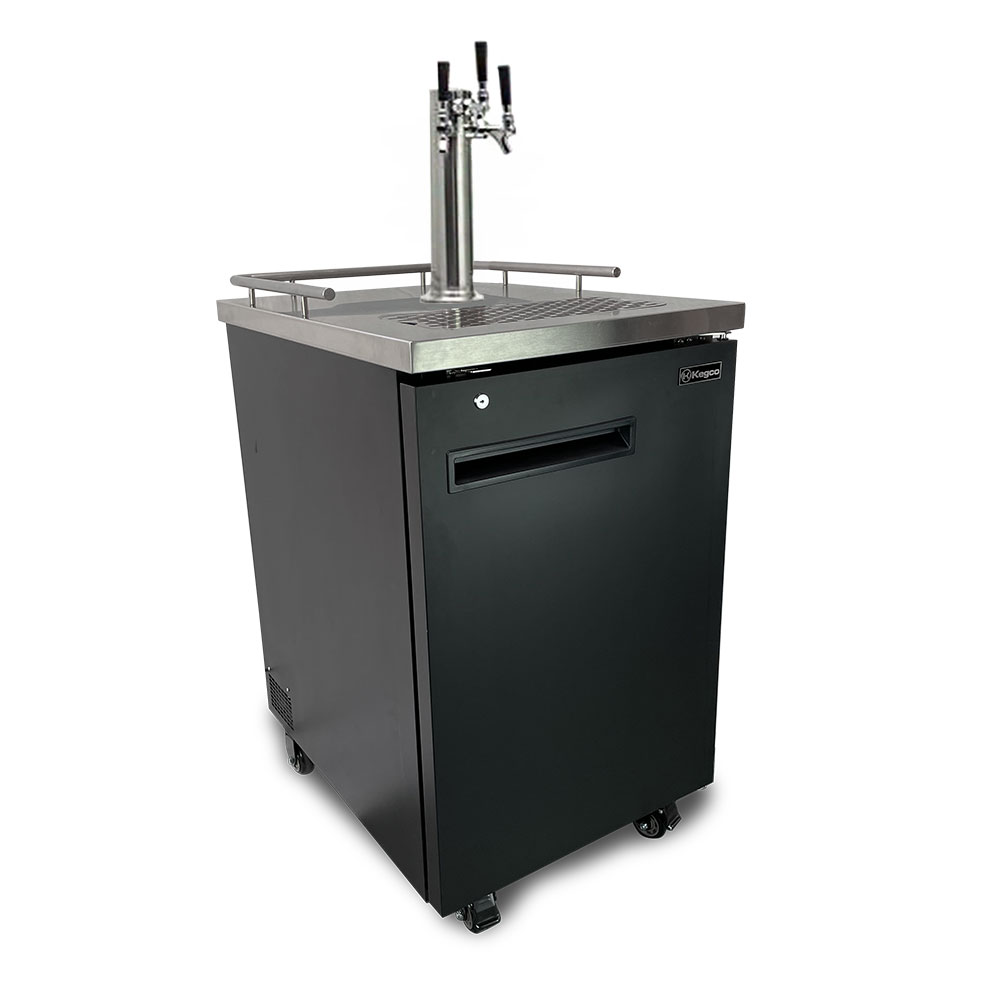 Kegco ICTCK1B3 Triple Faucet Commercial Kegerator Iced Coffee Keg