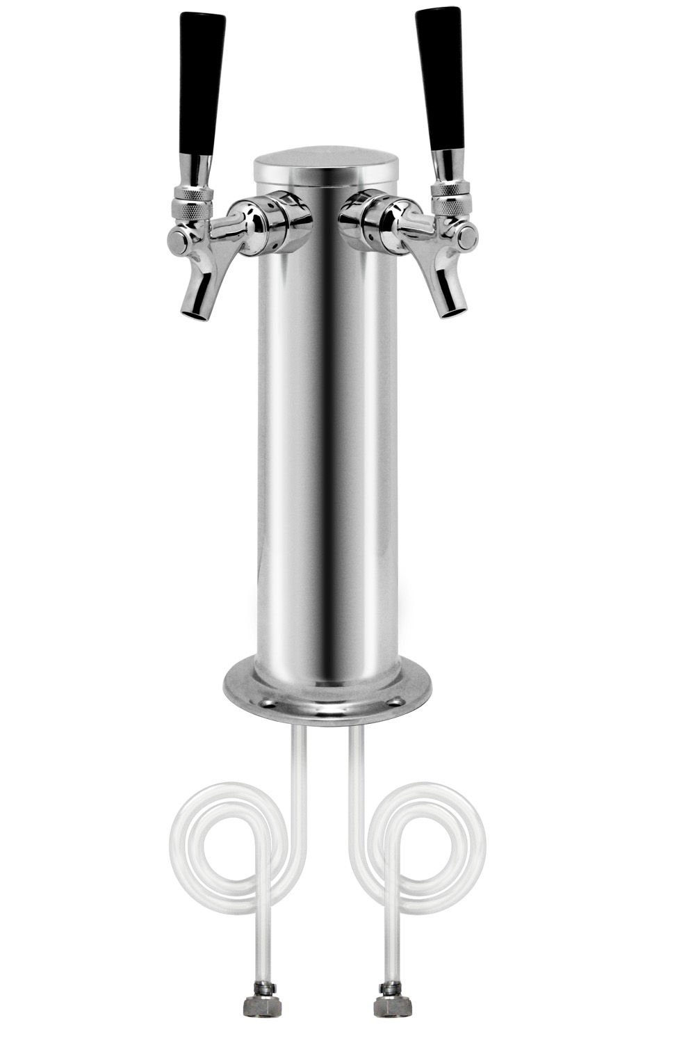 Single Tap Draft Beer Kegerator Tower 100% Stainless Steel Home Bar Faucet 