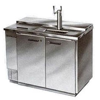 Beverage Air Club Top 2-Keg Commercial Beer Cooler - All Stainless