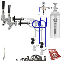 Economy Homebrew Dual Tap DIY Kegerator Conversion Kit