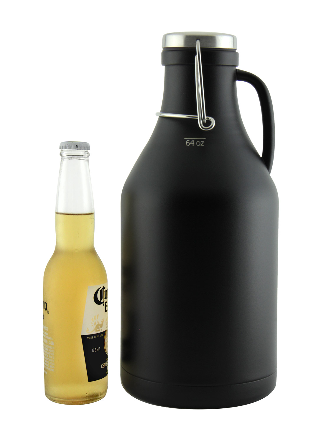 Kegco 72XFD64B SeventyTwo Customizable Beer Growlers 64 oz Double