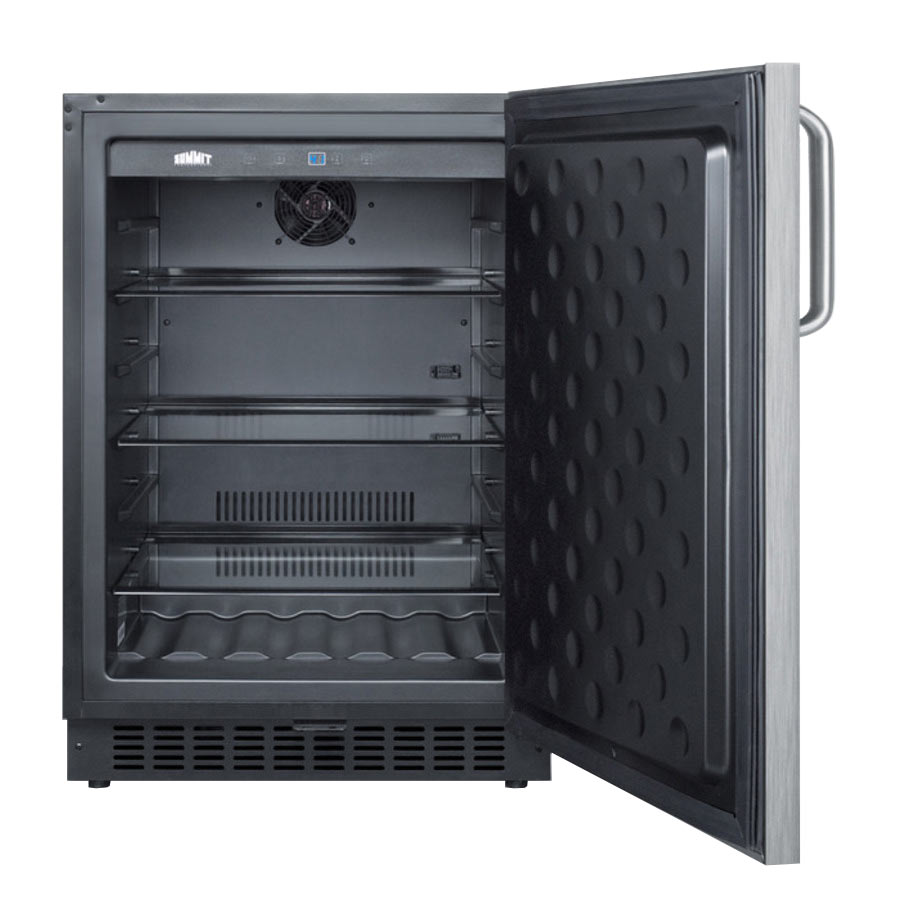 4.6 Cu Ft BuiltIn Commercial Compact Refrigerator Stainless Steel