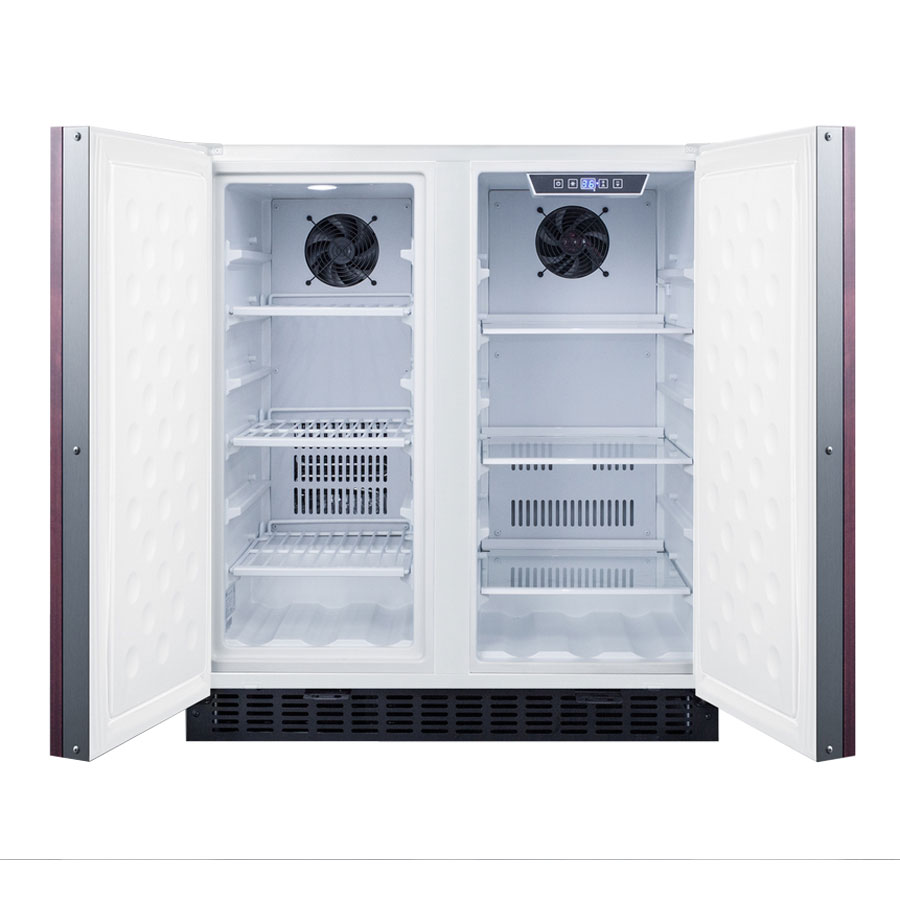 Summit FFRF3075WIF White Frost Free SidebySide RefrigeratorFreezer