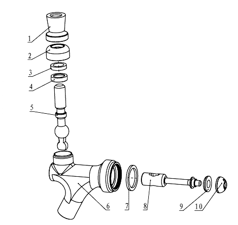 Beer Faucet Components