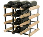 Bordex 12 Bottle Wine Rack - Natural Finish
