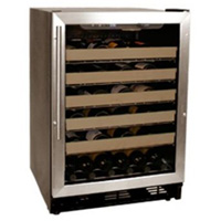 50 Bottle Stainless Steel Built-in Wine Refrigerator