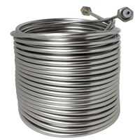 Jockey Box Stainless Steel Cooling Coil, Right Hand, 120' x 3/8