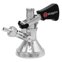 Keg Tap Coupler G System - Ergonomic Lever Handle - Stainless Steel Probe