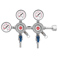 Pro Series Two Pressure Primary CO2 Draft Beer Regulator Battery