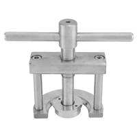Valve removal press for drop-in keg valves