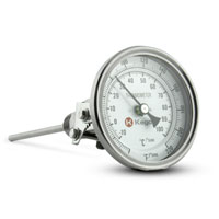 Dial Thermometer for Brew Pots - 1/2 NPT Angle Connection